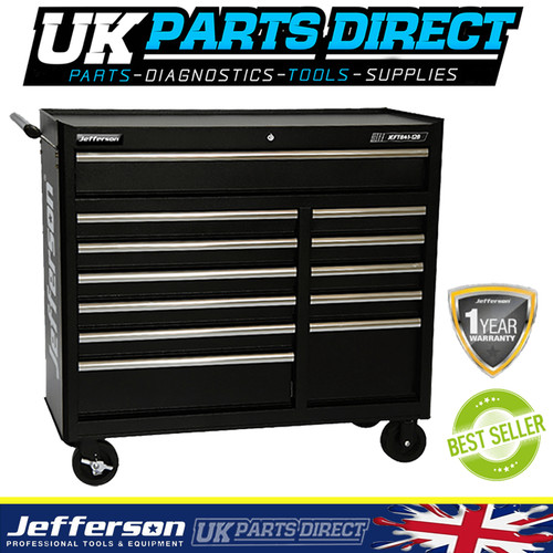Jefferson black 12 drawer - 41",