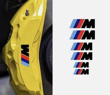 6X BMW Brake Caliper Decals M Sport Emblem Sticker Black  Color