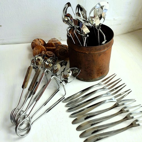 Piece escargot cutlery - escargot, set