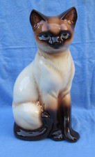 Rare Large Vintage GOEBEL Standing Siamese cat 11" Tall Figurine