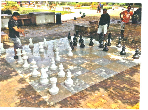 Giant chess board new - board,