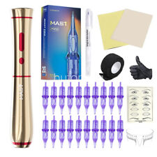 Mast P40 Wireless Permanent Makeup Kit Tattoo Pen Machine Cartridge Needles Set