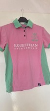 Equestrian Polo Shirt Size 12 Horse Riding Attire