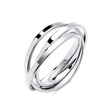 Sterling Silver 925 Russian Wedding Band Ring size K to S