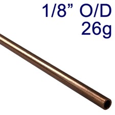 Copper Tube / Pipe - 12" Length - 1/16" 3/32" 1/8" 5/32" 3/16" 1/4" 5/16" 3/8"