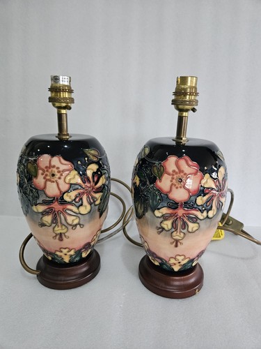 Pair moorcroft oberon table - moorcroft,