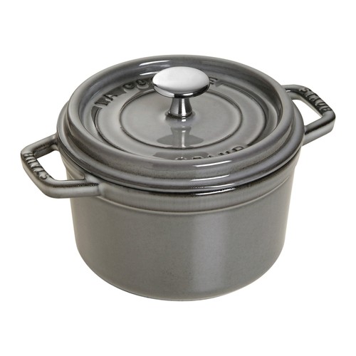 Staub cast iron qt round - iron, 0.75-qt