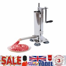 3L Commercial Sausage Stuffer Meat Filler Machine Stainless Steel+ Filling Tubes