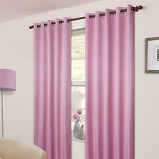 Pair Of Plain Eyelet Pencil Curtains BLACKOUT/ DIM OUT  regular and extra wide 