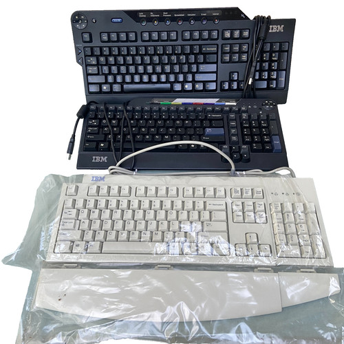 Vintage ibm keyboard lot - ibm,