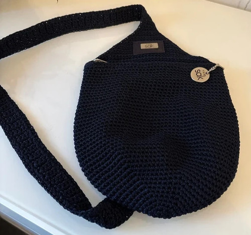 The sak navy - blue, crochet