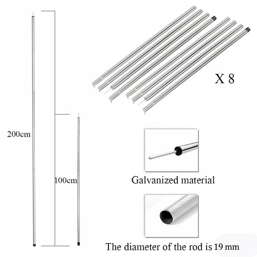 Set adjustable tent - set, poles