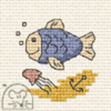 Mouseloft Stitchlets 'By the Seaside - Fish' Cross Stitch Kit