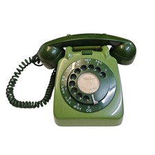 BT Telephone 706F Green Home Office Phone 1960s Prop Vintage Tested