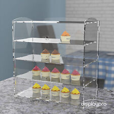 Acrylic Bakery Pastry Display Case Stand Cabinet Cakes Donuts Cupcakes Pastries