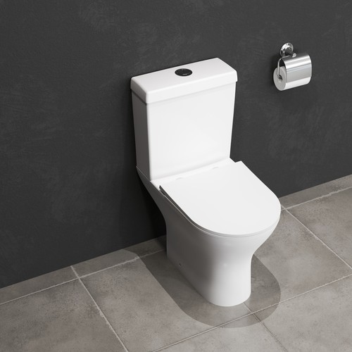 Simple bathroom close - close, coupled