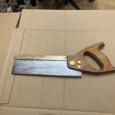 Vintage Spear & Jackson brass backed 10”  15 tpi Tenon Saw 