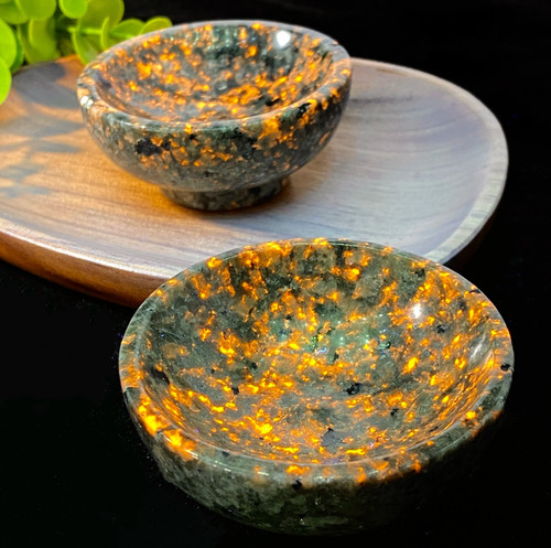 Natural yooperlite bowl - natural,