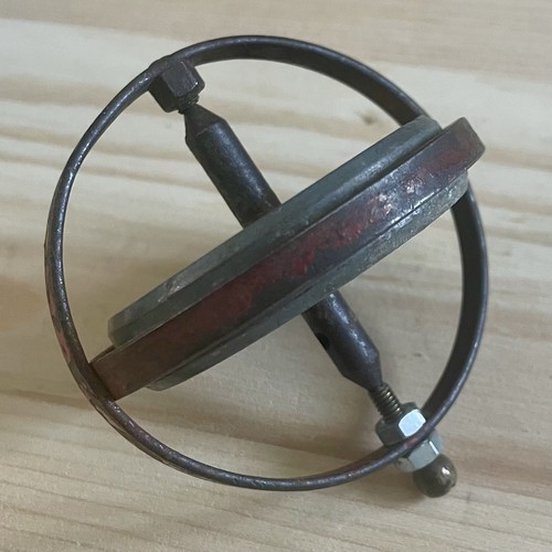 Vintage metal gyroscope - metal,