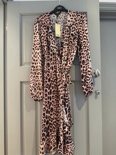 Lipsy pink black leopard - lipsy, satin