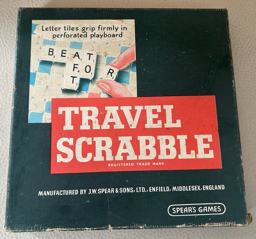 Vintage travel scrabble - travel,