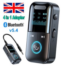 4 in 1 Wireless Bluetooth 5.4 Transmitter Receiver Car Music Adapter Audio 3.5mm