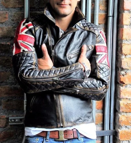 Men motorcycle biker - men’s, cafe
