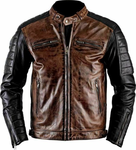 Mens vintage real leather - mens,