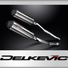Kawasaki ZZR1400 Ninja 2008-2011 343mm X-Oval Stainless Exhaust Silencer Can Kit