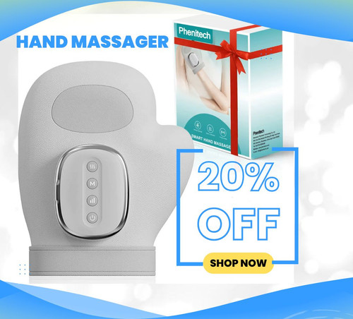 Electric hand massager heated - hand,