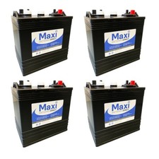 4 x MAXIPOWER T105 Battery - 6V Deep Cycle - Alternative to Trojan & US Battery