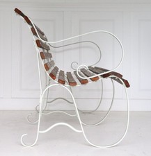 Victorian Cotswold Green Ironwork Bench