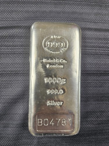 Baird silver bar 1kg - bar, 999