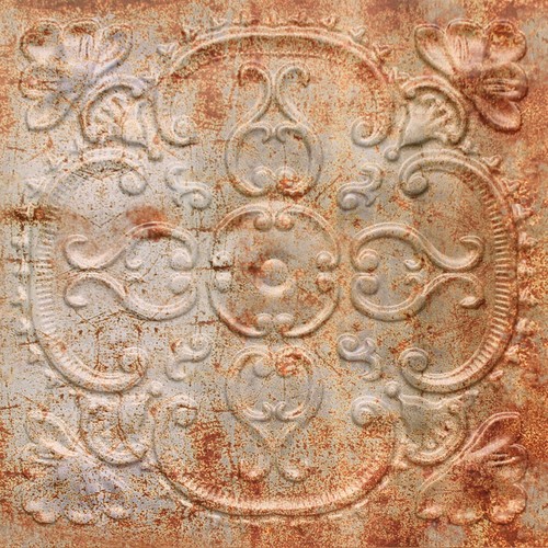 Faux old tin roof decorative - old,