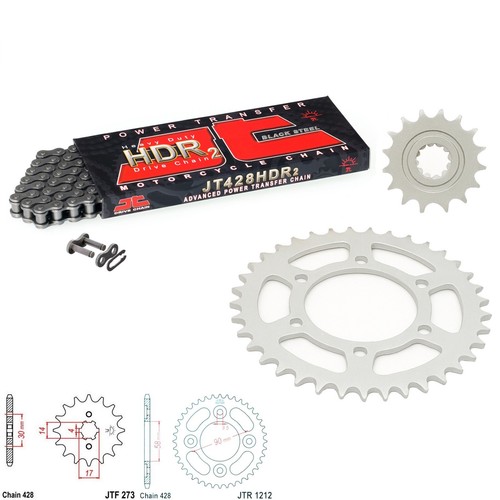 C110 chain and sprocket kit - c110, jt