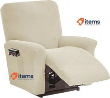 ele ELEOPTION Recliner Sofa Cover Massage Chair (Beige)