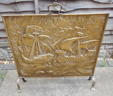 VINTAGE LARGE PRESSED BRASS
