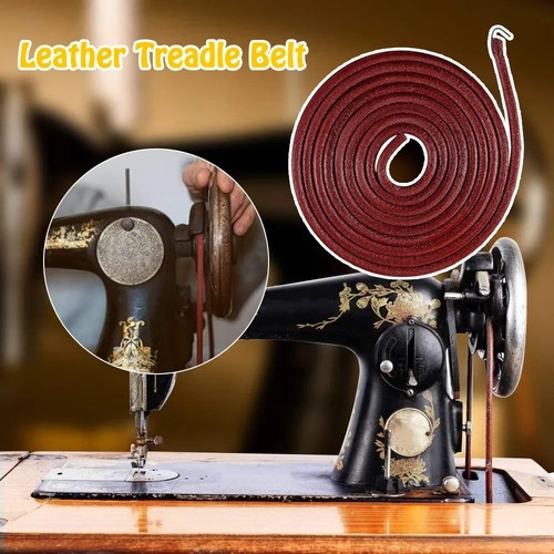 183cm leather treadle belt - 183cm,