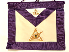 VINTAGE - Masonic  Master Council Apron – Purple