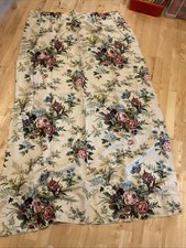 Vintage Flower Curtain Material Fabric Approx 1.65 X 1.05 M