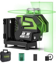 Durable Self-Leveling Green Laser Level with Adjustable Visibility & Carry Case