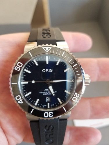 Oris aquis blue 5mm watch - oris,