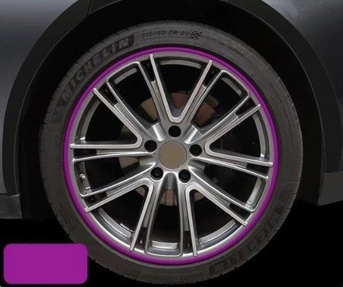 Purple alloy wheel protectors - purple,