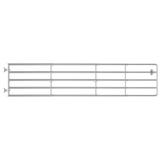 5 Bar Field Gate Steel Silver