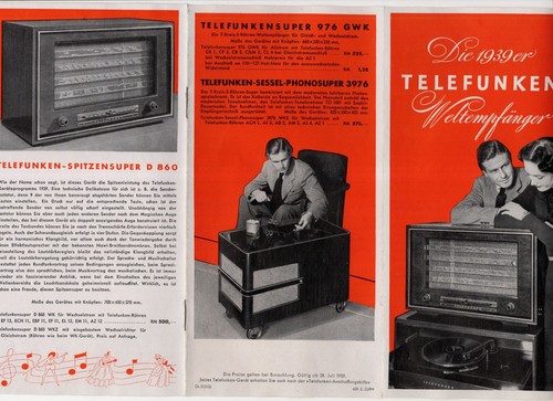 Telefunken brochure 1939 - 1939, world