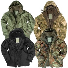 Wet Protection Jacket with Fleece Jacket S-3XL US Army Winter Rain Jacket MIL-TEC Parka