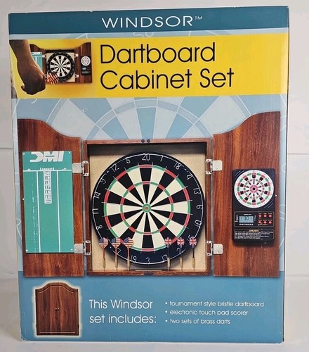 Windsor dartboard cabinet - dartboard, set