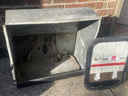 Vintage galvanised gas locker - vintage,