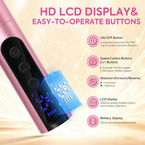 Electric nail file - file, drill