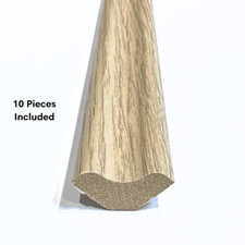 Light Natural Oak Scotia Beading Flooring Edging Strips 10 Pieces 2.4m Length